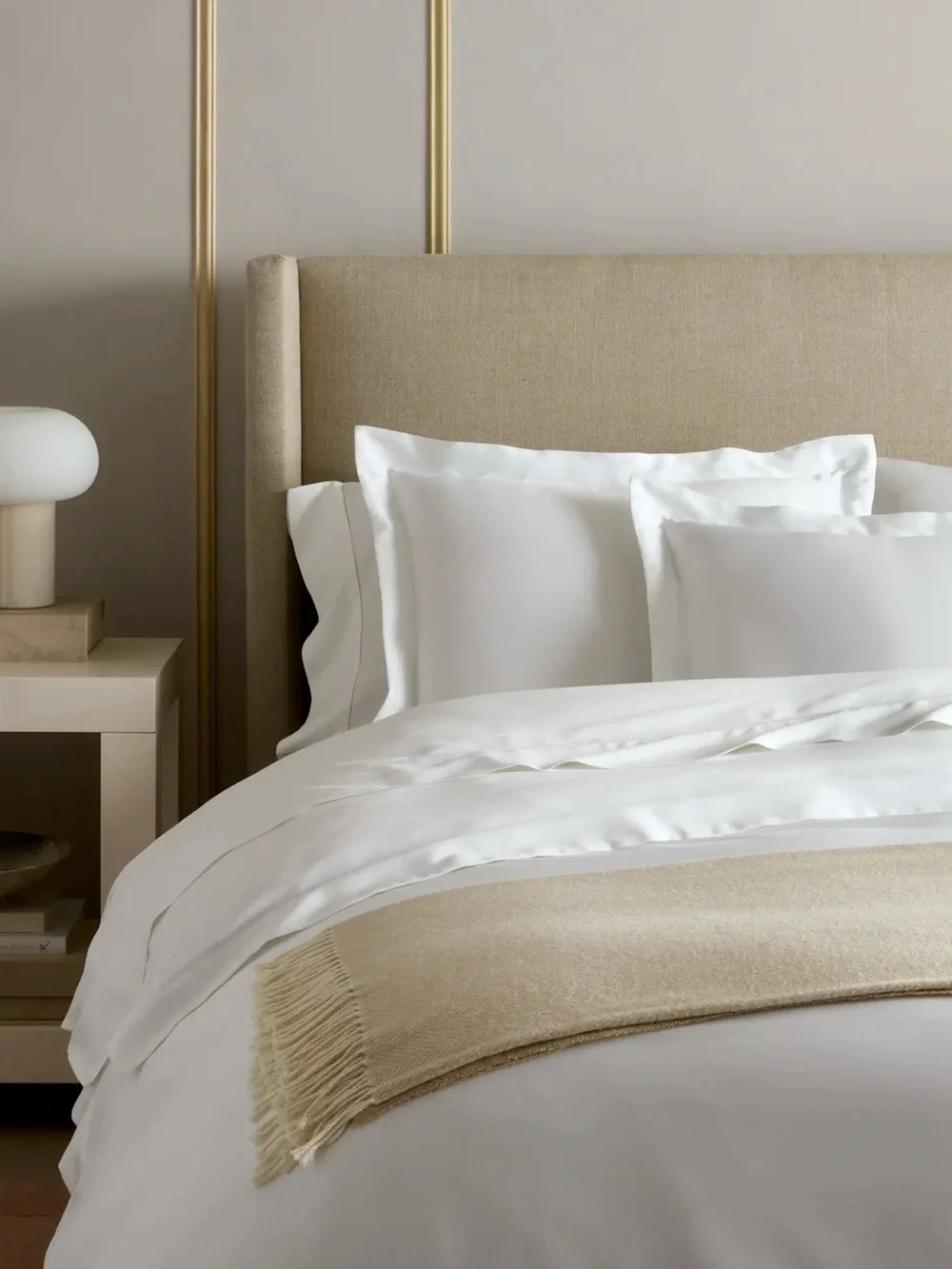 Quince Signature Giza Cotton Sateen Euro Sham in White 🤍